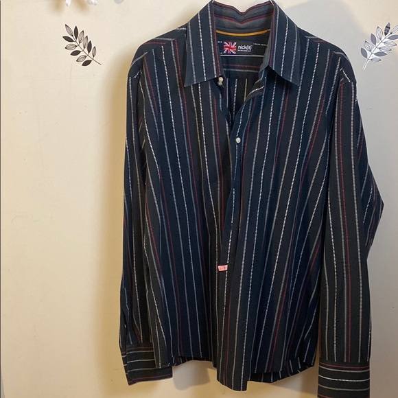 Men's Striped Blue Shirt - Picture 1 of 7